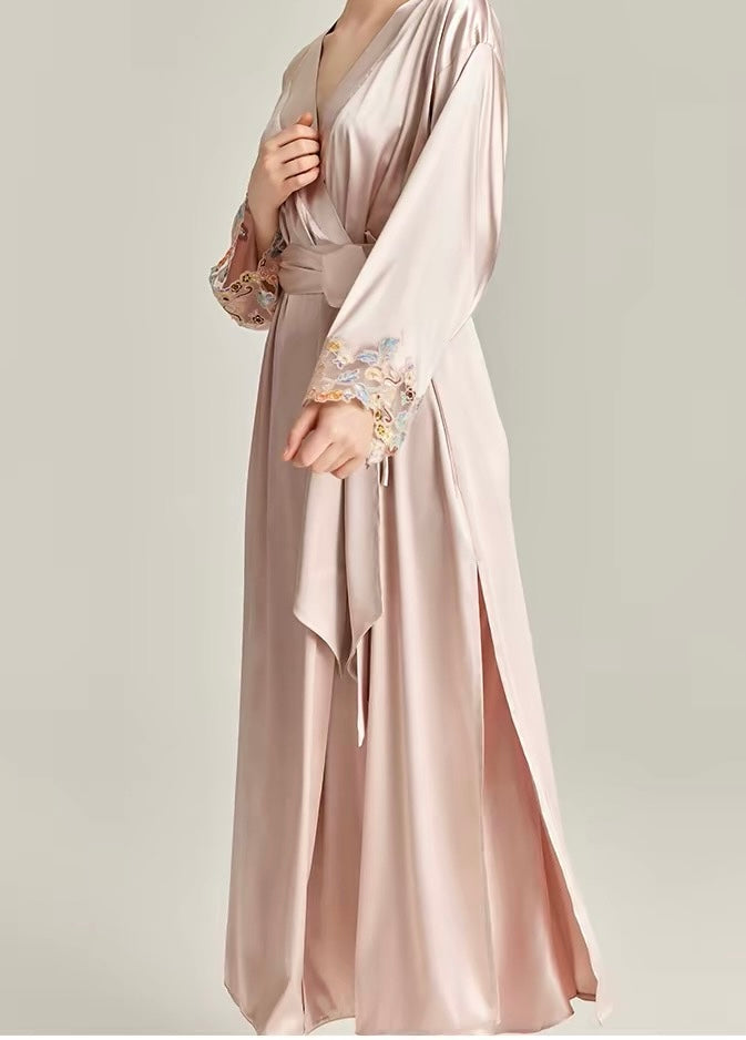 40% Mulberry Silk, 60% Tencel, Long Night Robe