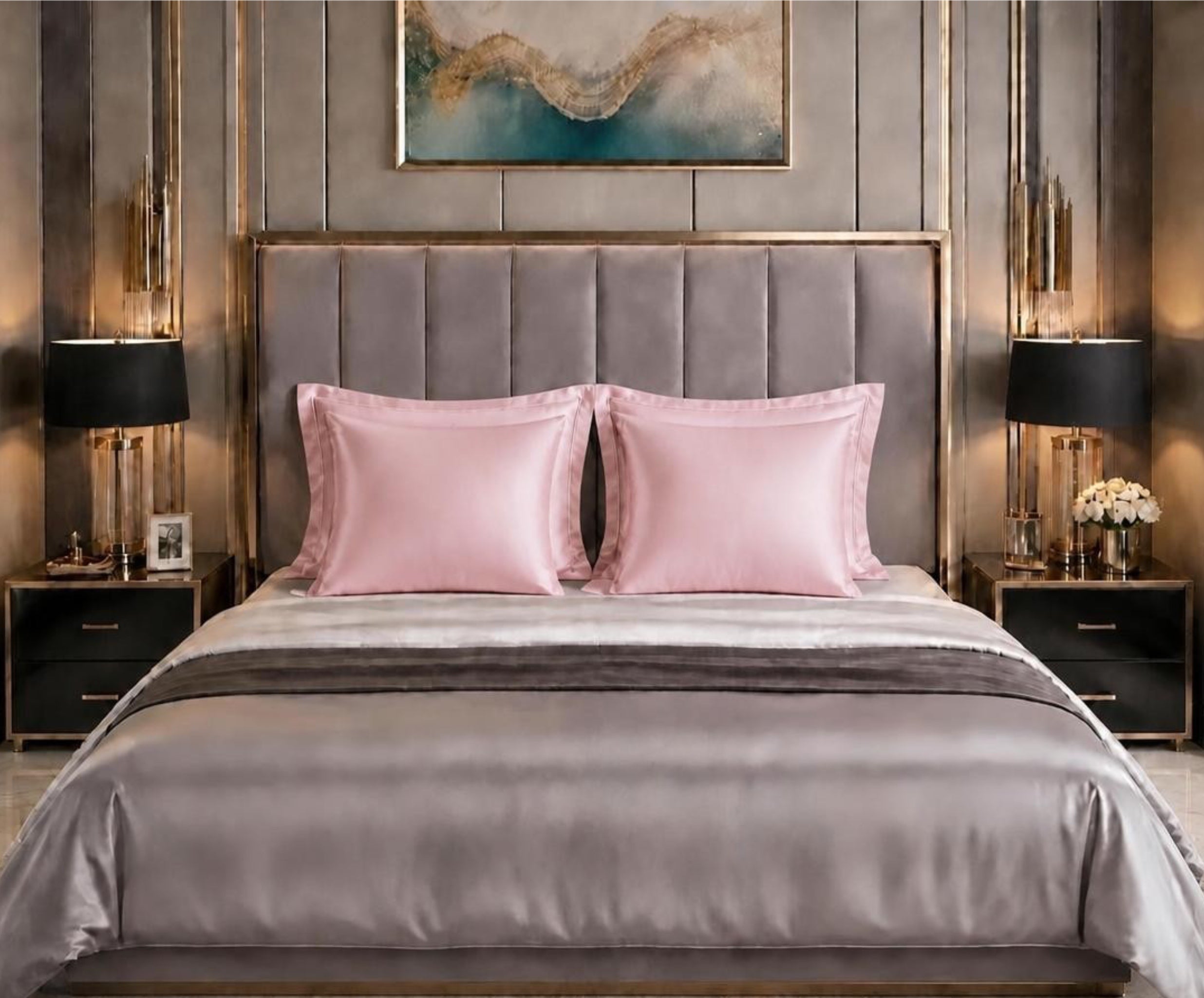 6A Grade Mulberry Silk Pillowcase 50X60cm 22MM