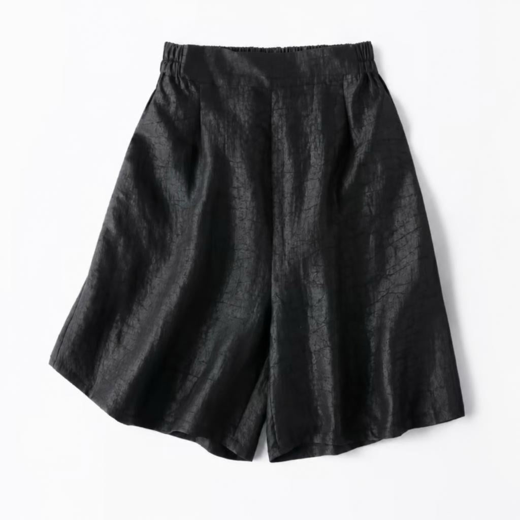 Mulberry Silk Gambiered Canton Silk Woman Shorts