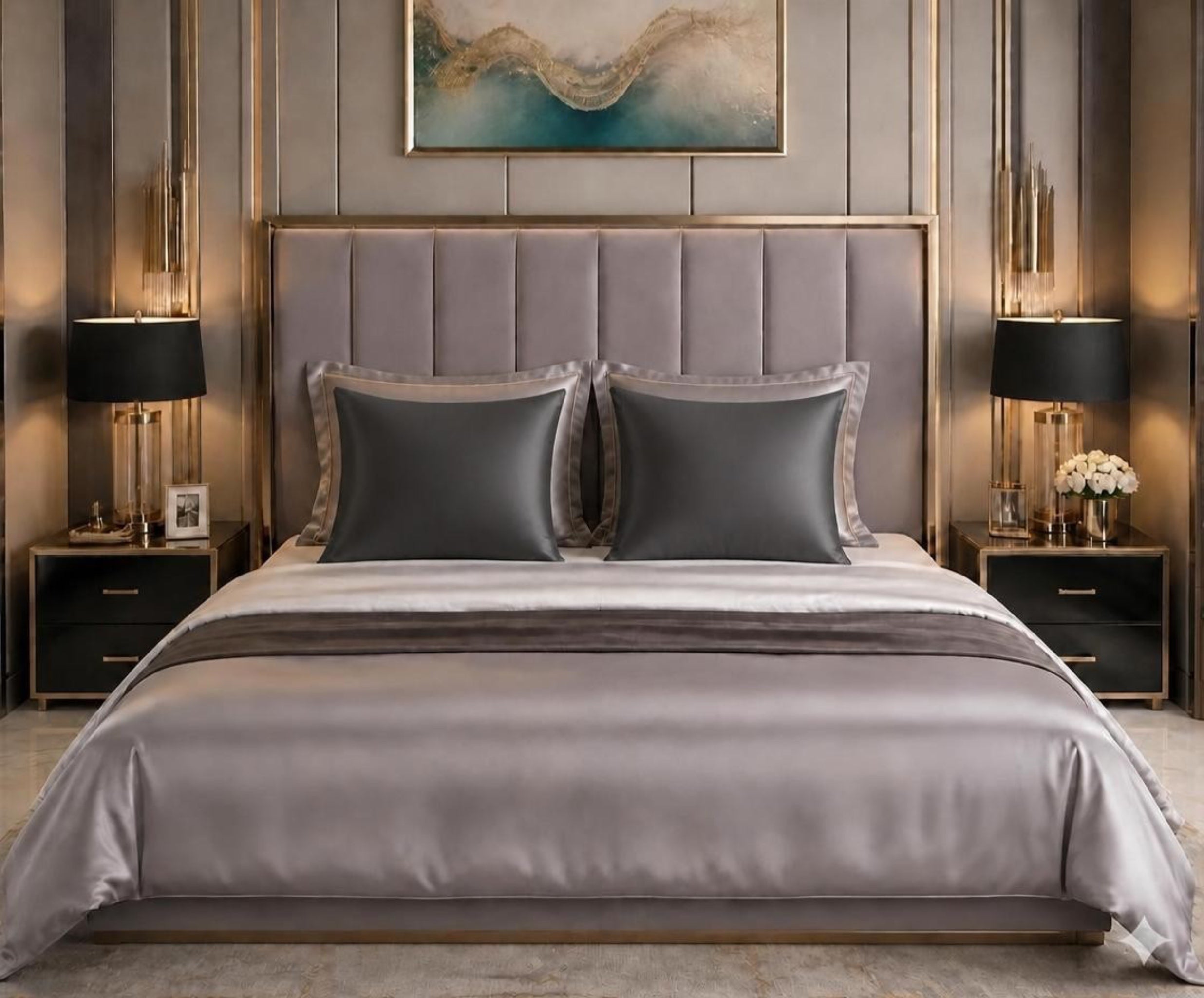 6A Grade Mulberry Silk Pillowcase 50X60cm 22MM