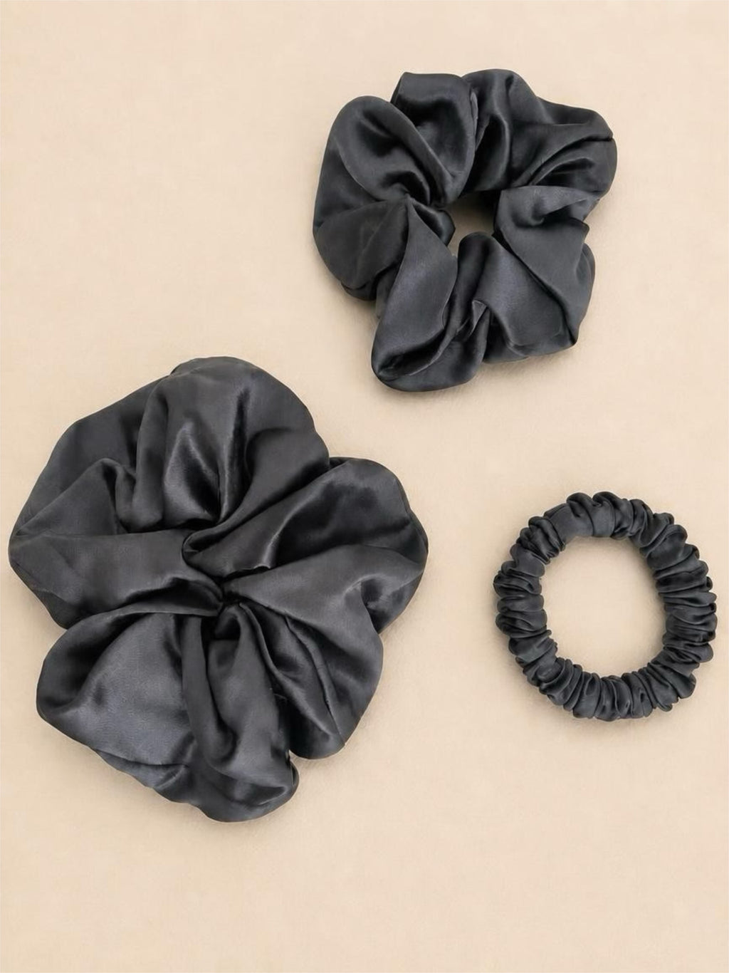 100% Mulberry Silk Hair Elastic Band Set