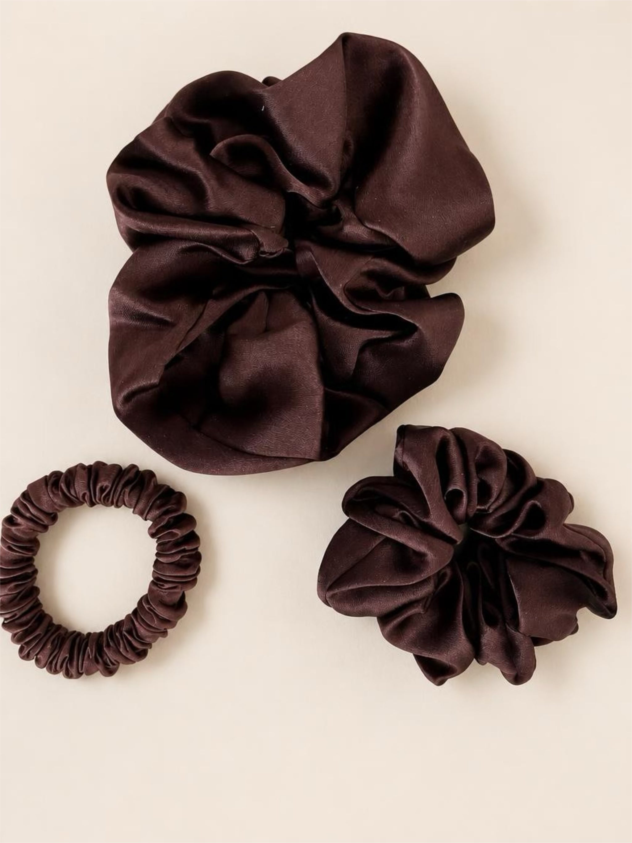 100% Mulberry Silk Hair Elastic Band Set