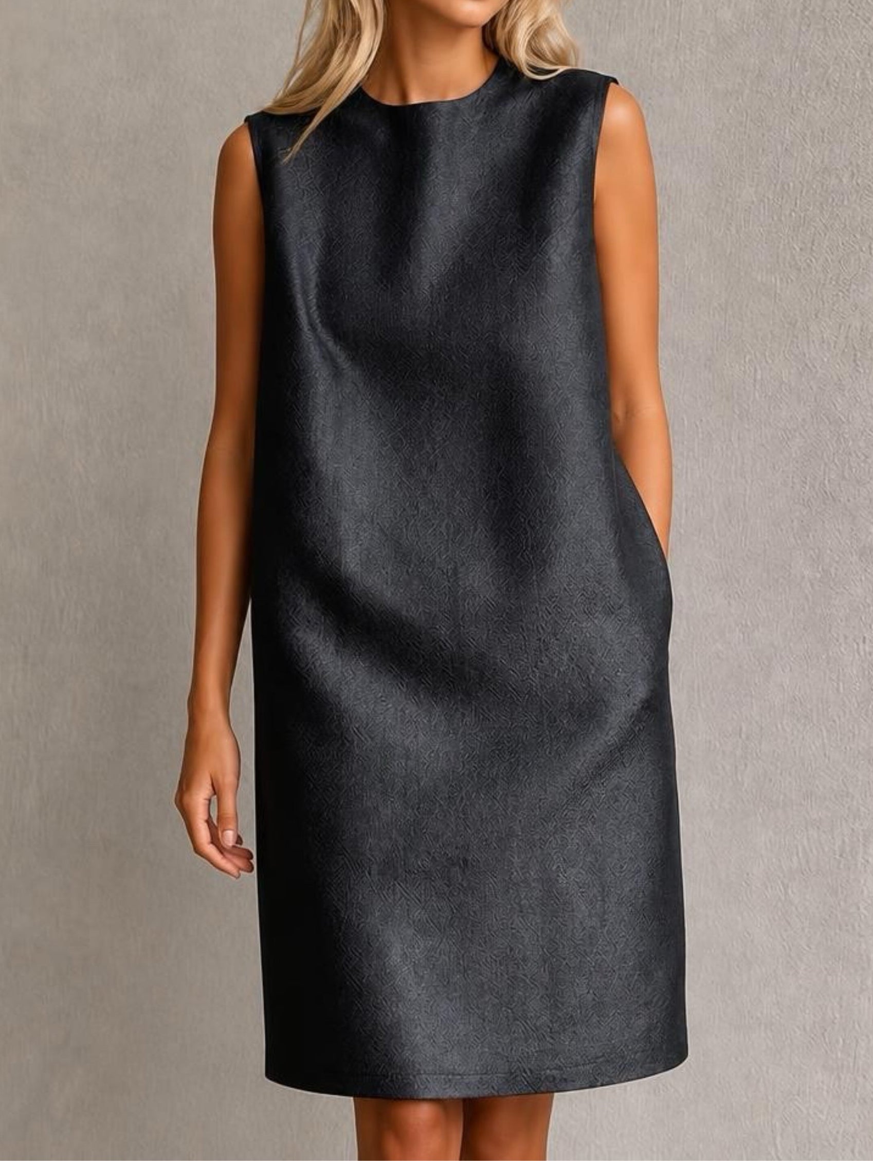 Mulberry Silk Canton Gambiered Silk 30MM Balck Dress