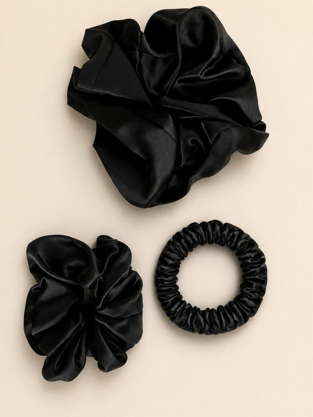 100% Mulberry Silk Hair Elastic Band Set