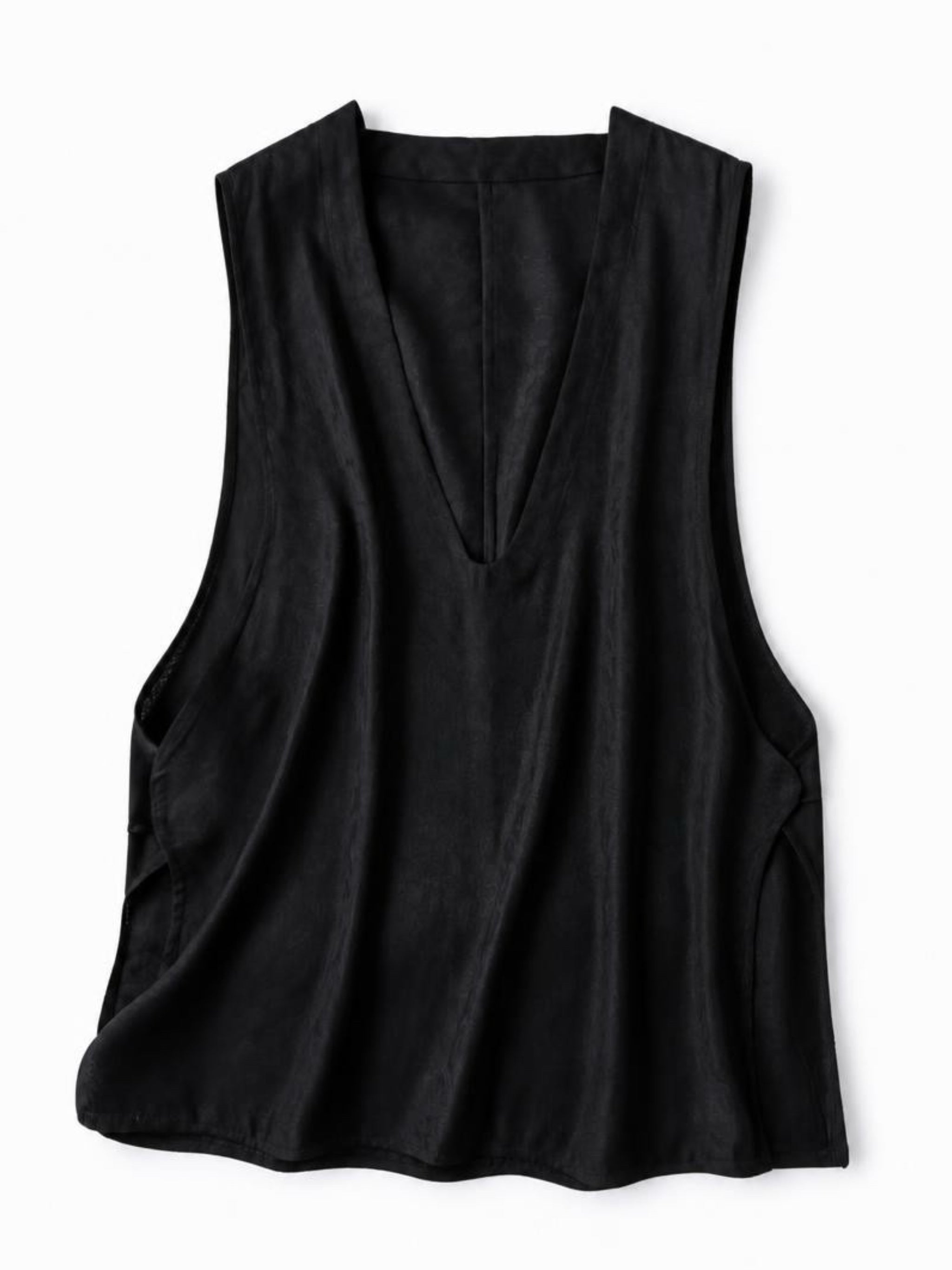 Breathable Floral Mulberry silk Tank Top