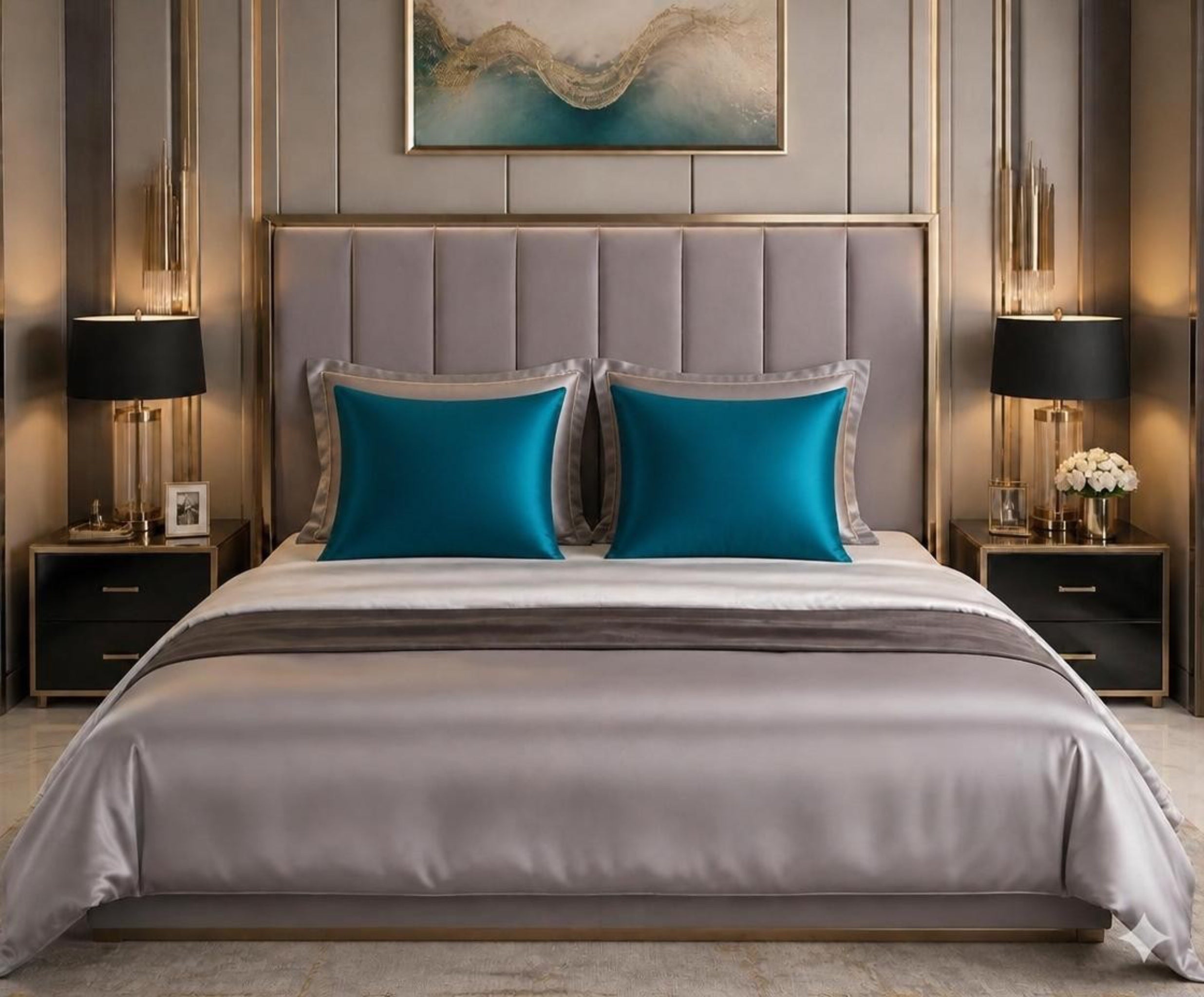 6A Grade Mulberry Silk Pillowcase 50X75cm 22MM