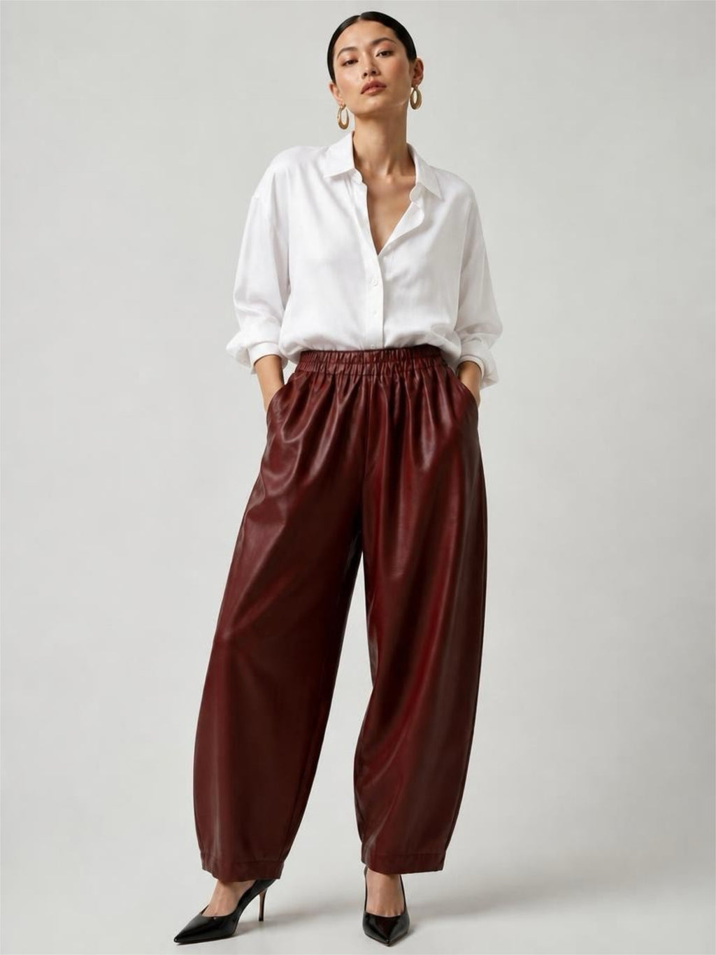 Mulberry Silk Gambiered Canton Silk pants