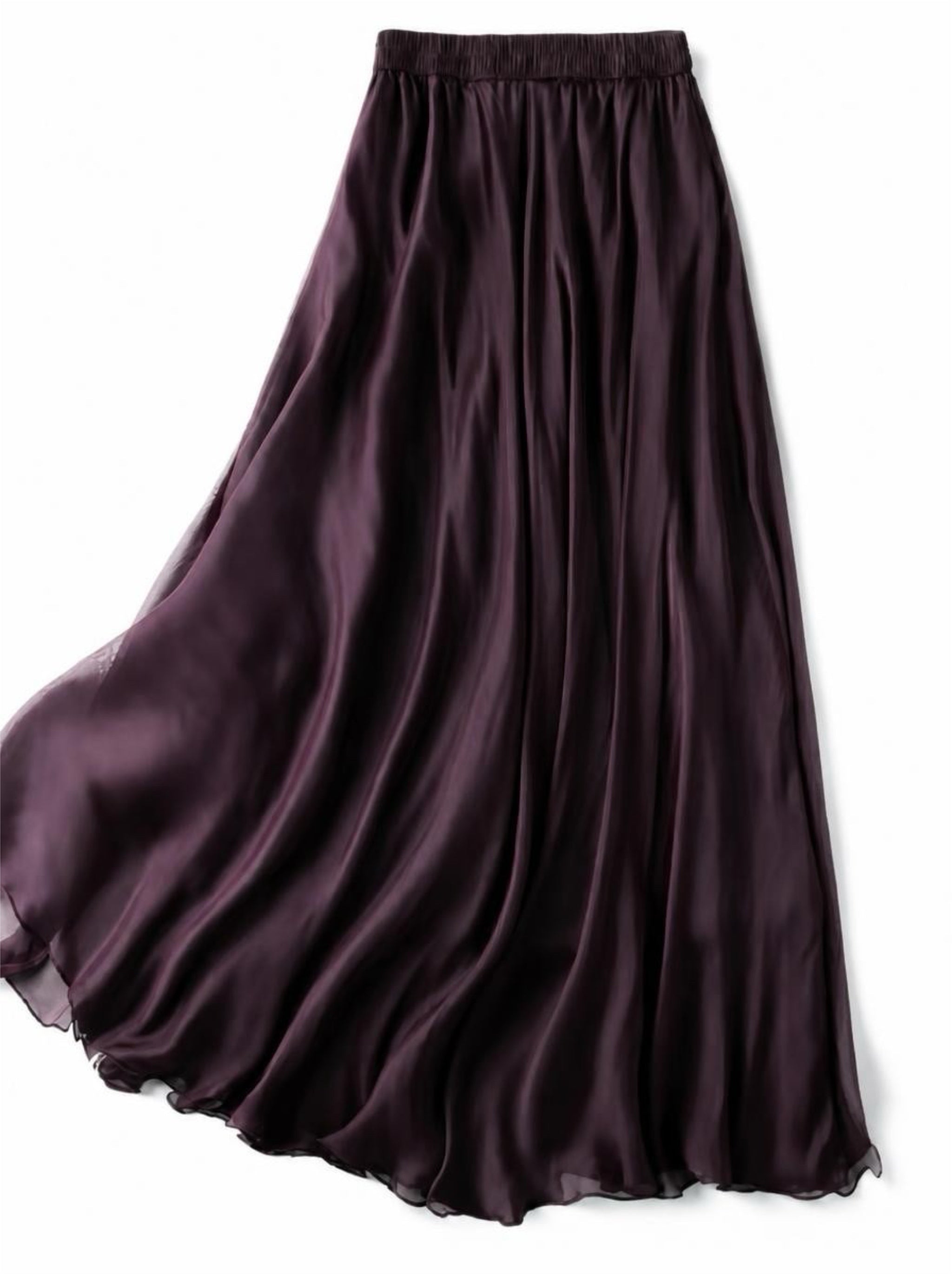 Mulberry Silk chiffon Skirt