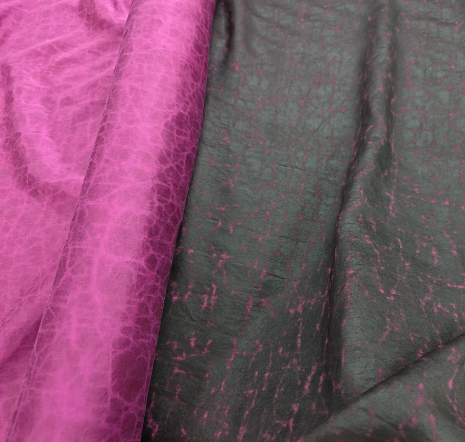 Unique 40 Momme Satin Tortoise Shell with crackle Pattern Mulberry Silk XiangYunSha Silk/Gambiered GuangDong Silk